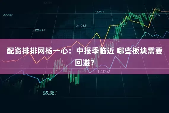 配资排排网杨一心:中报季临近 哪些板块需要回避?