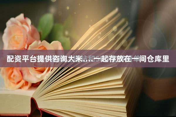 配资平台提供咨询大米....一起存放在一间仓库里